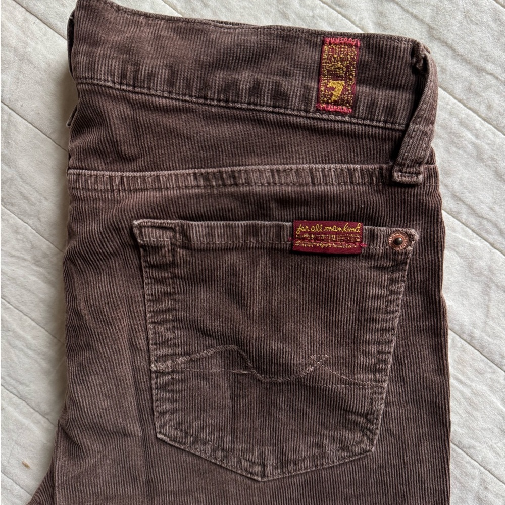 Low-rise Flared Cordaroy Pants
